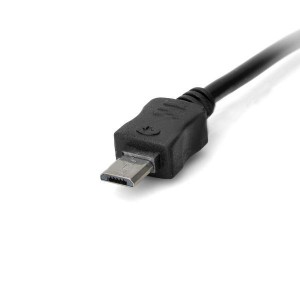USB na Micro USB nabíjací/dátový kábel pre mobilné telefóny - čierny (90 cm)