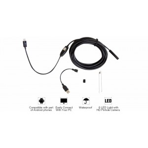 2m Android endoskop s LED