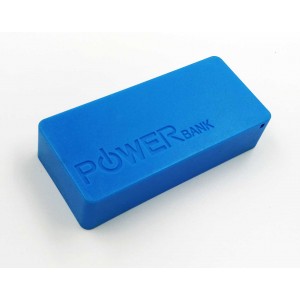 USB Power Banka na 2x 18650 batérie modrá