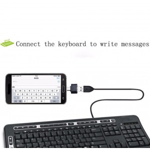 USB/microUSB OTG adaptér biely